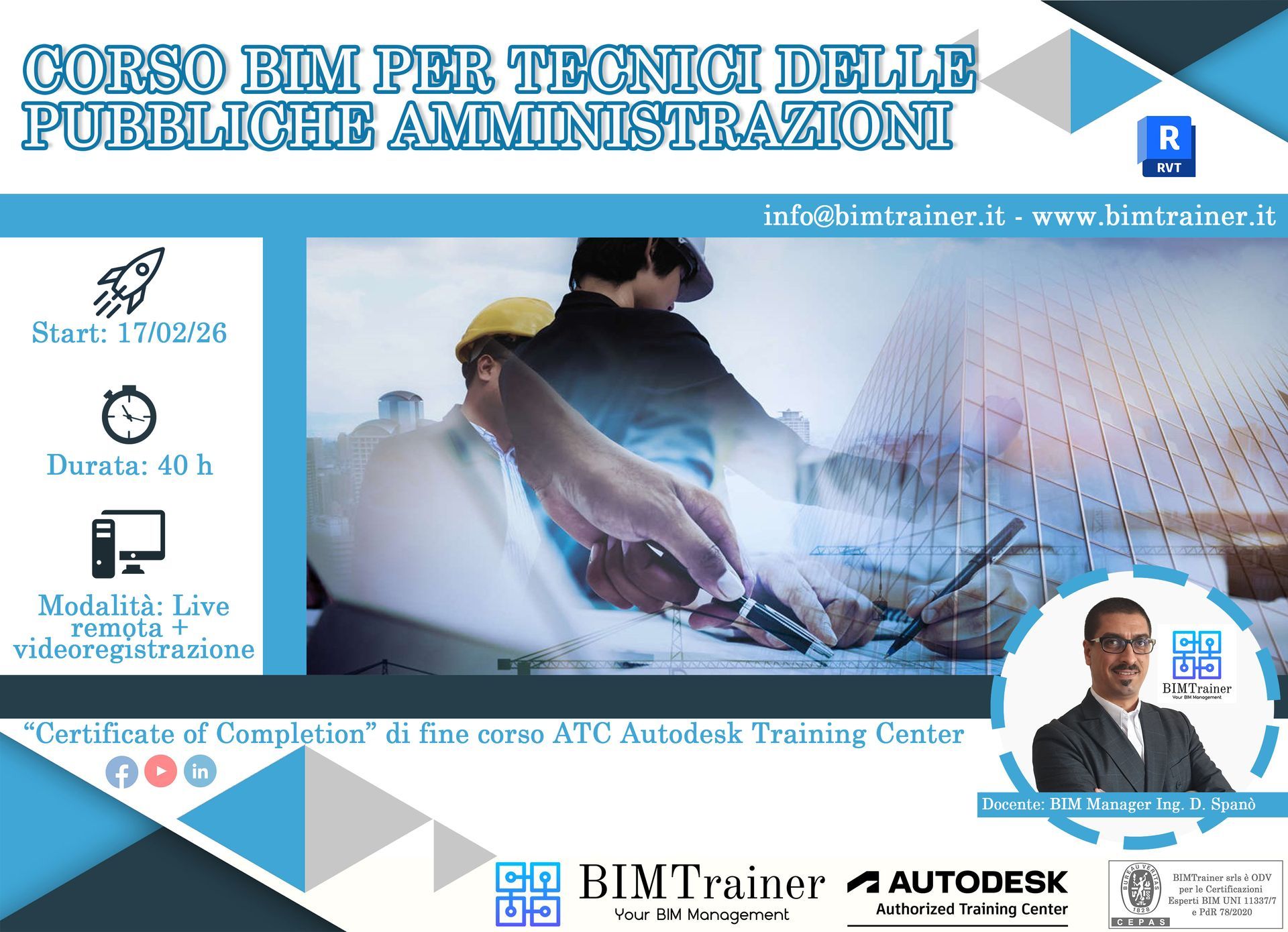 BIM INTRODUTTIVO PER TECNICI PUBBLICHE AMMINISTRAZIONI