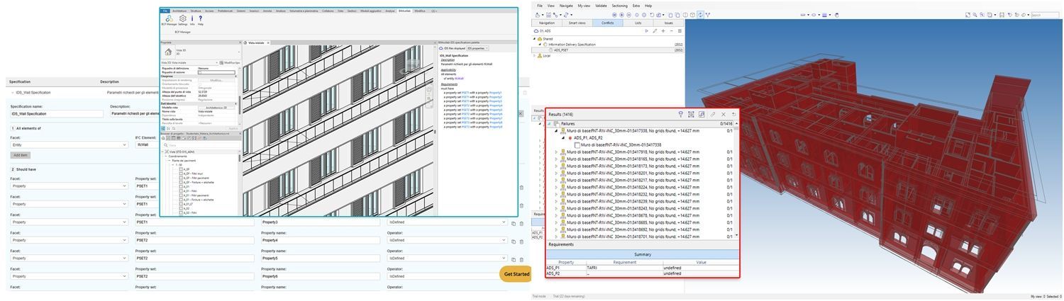 Lettura e verifica di conformità di un file IFC rispetto ai requisiti definiti nell’IDS
