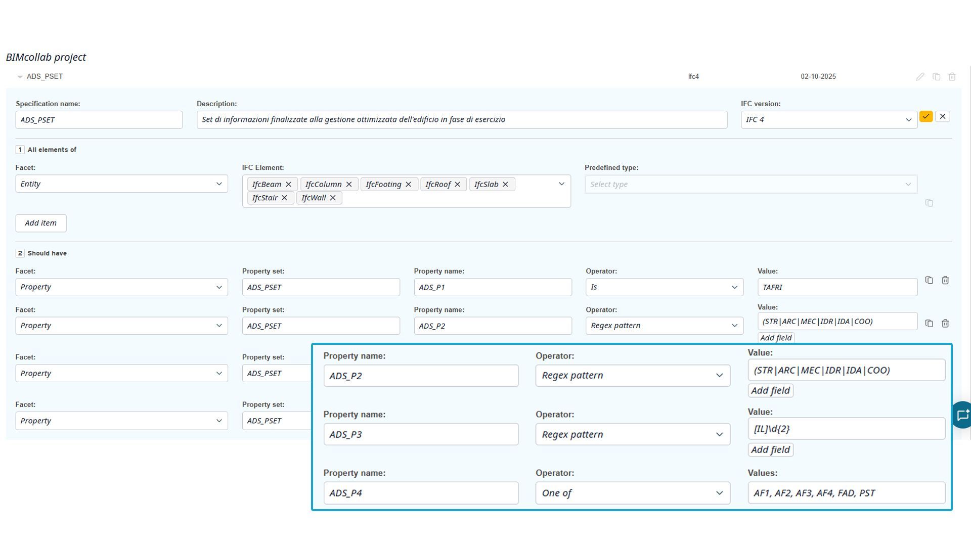 Esempio di definizione dei requisiti di un IDS secondo una sintassi strutturata