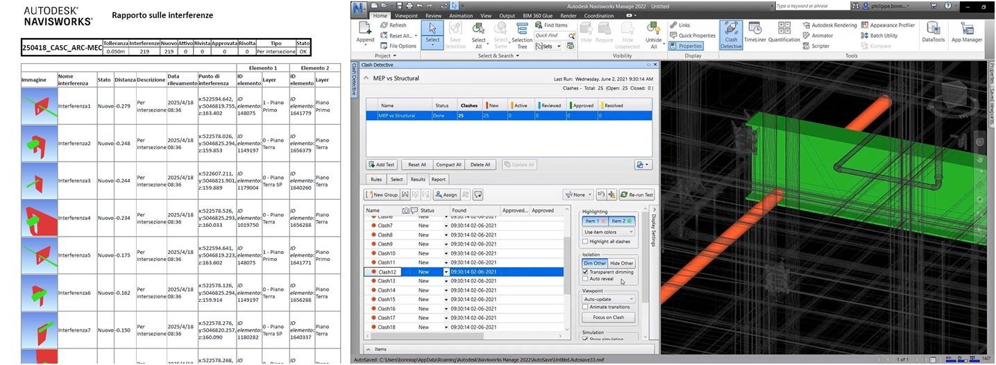Report Inteferenze Clash Detection Report Inteferenze Clash Detection