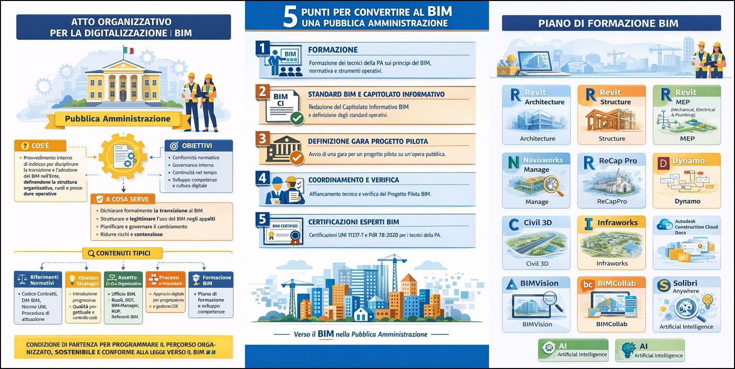 Atto Organizzativo e Piano di Formazione BIM per P.A.