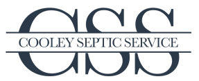 Logo for Cooley Septic Service, featuring the initials "CCS" with "COOLEY SEPTIC SERVICE" between them.