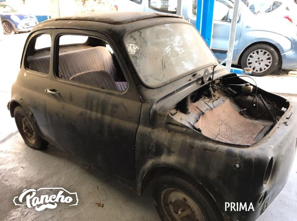 500 prima del restauro