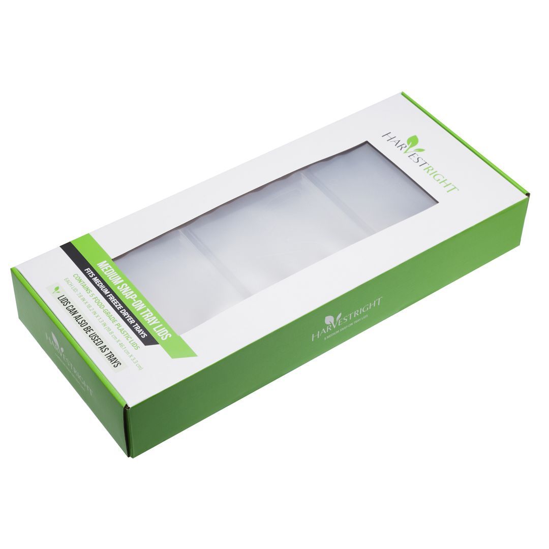 White and green product box with a transparent window, likely for displaying contents. Box is angled with a logo on the top right.