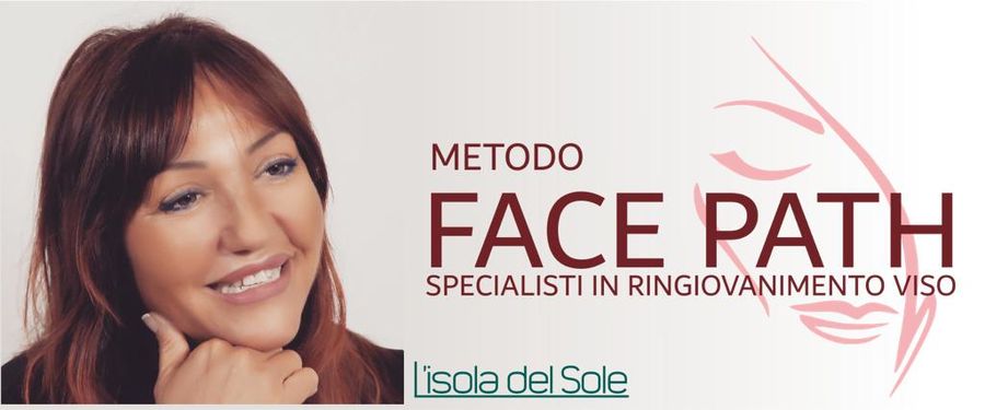 Banner per il metodo di ringiovanimento del viso e del collo Face Path