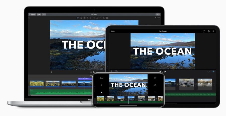 Apple iMovie trên máy tính bảng, Mackbook và điện thoại