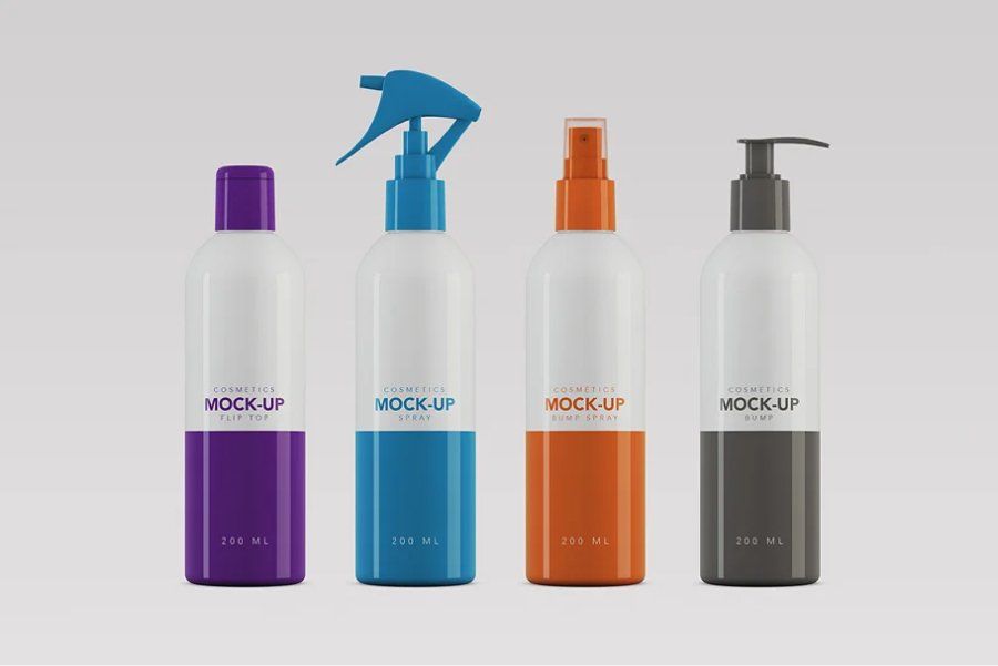 Cosmetics Packaging Mock-up - 200ml