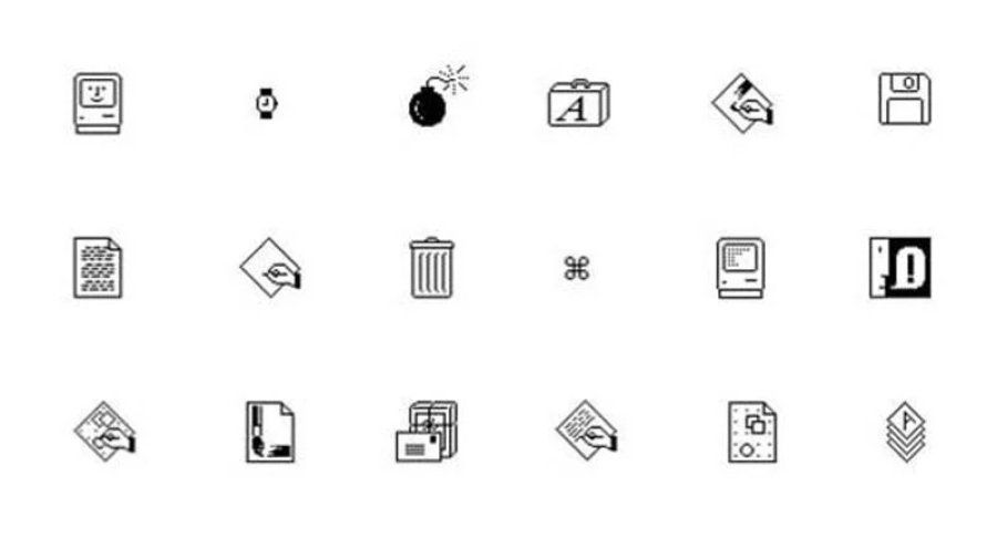 Bộ biểu tượng Macintosh ban đầu