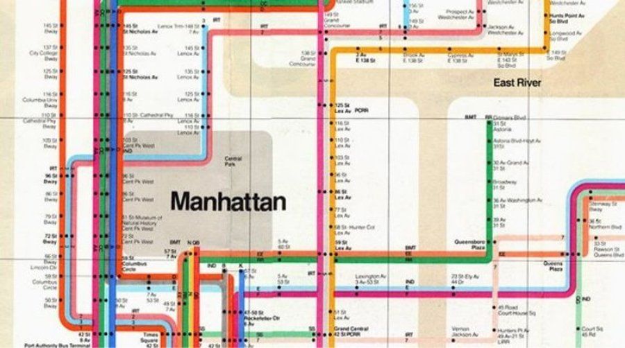 Bản đồ tàu điện ngầm của Massimo Vignelli