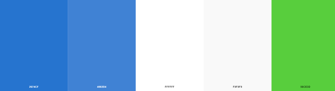 Bảng màu xanh dương Pastel dịu và đẹp mắt - Frosty Blue | DesignerVN