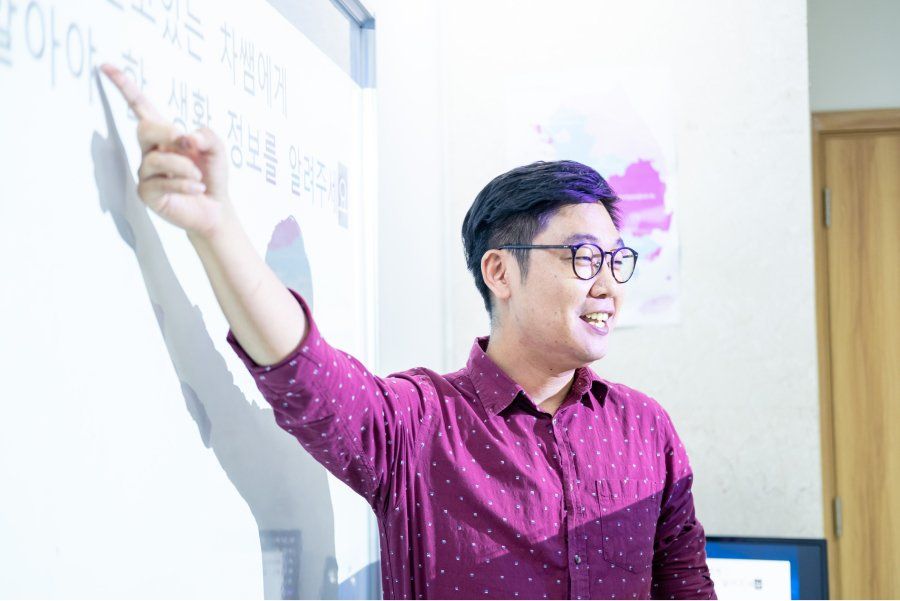 Một tiết dạy tiếng Hàn tại Học viện Green