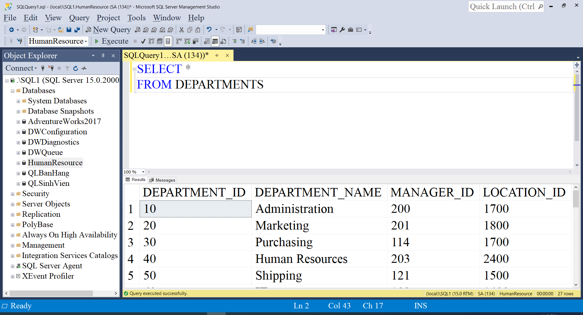 Lệnh Select trong SQL