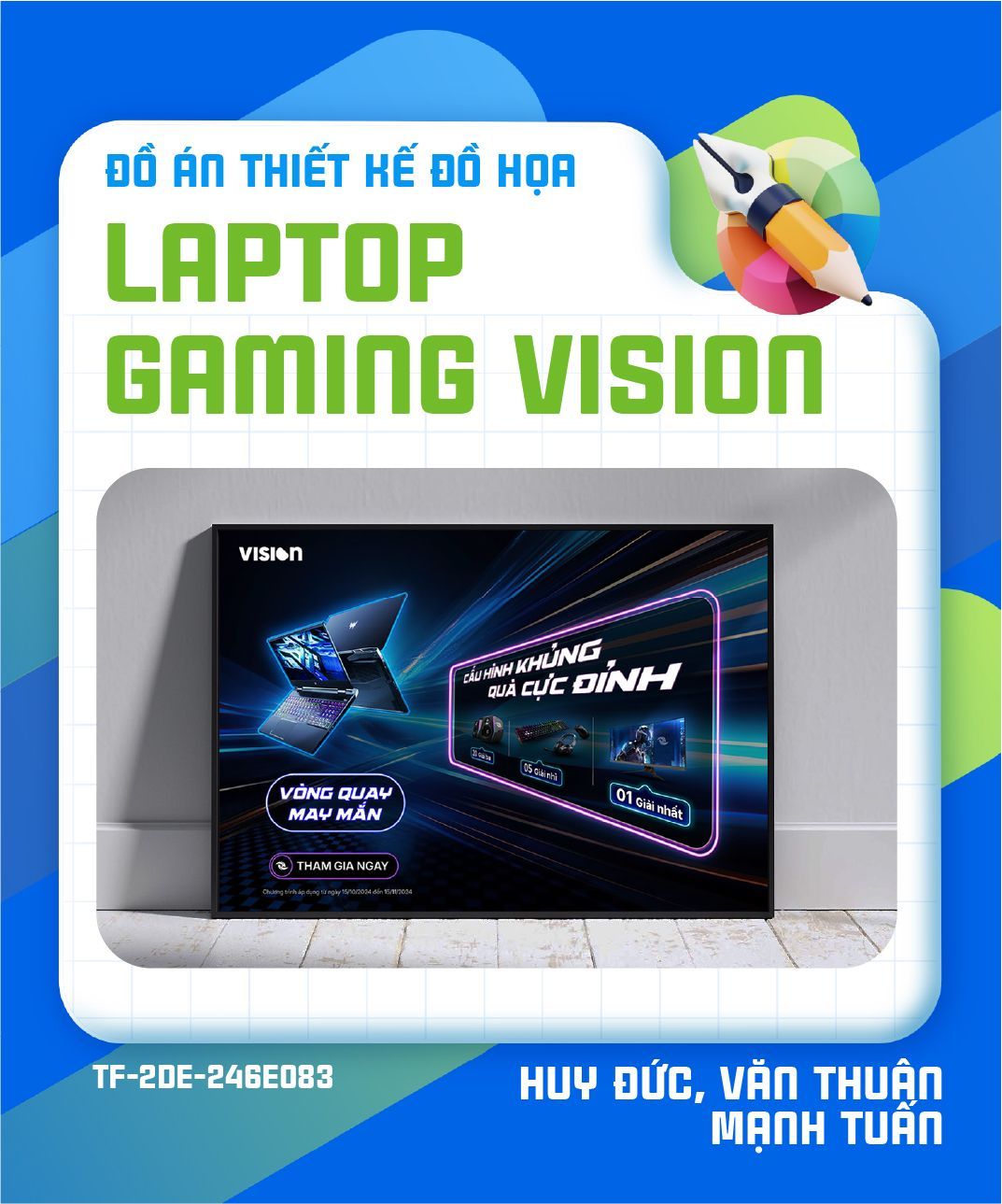 Đồ án thiết kế đồ họa Laptop Gaming Vision