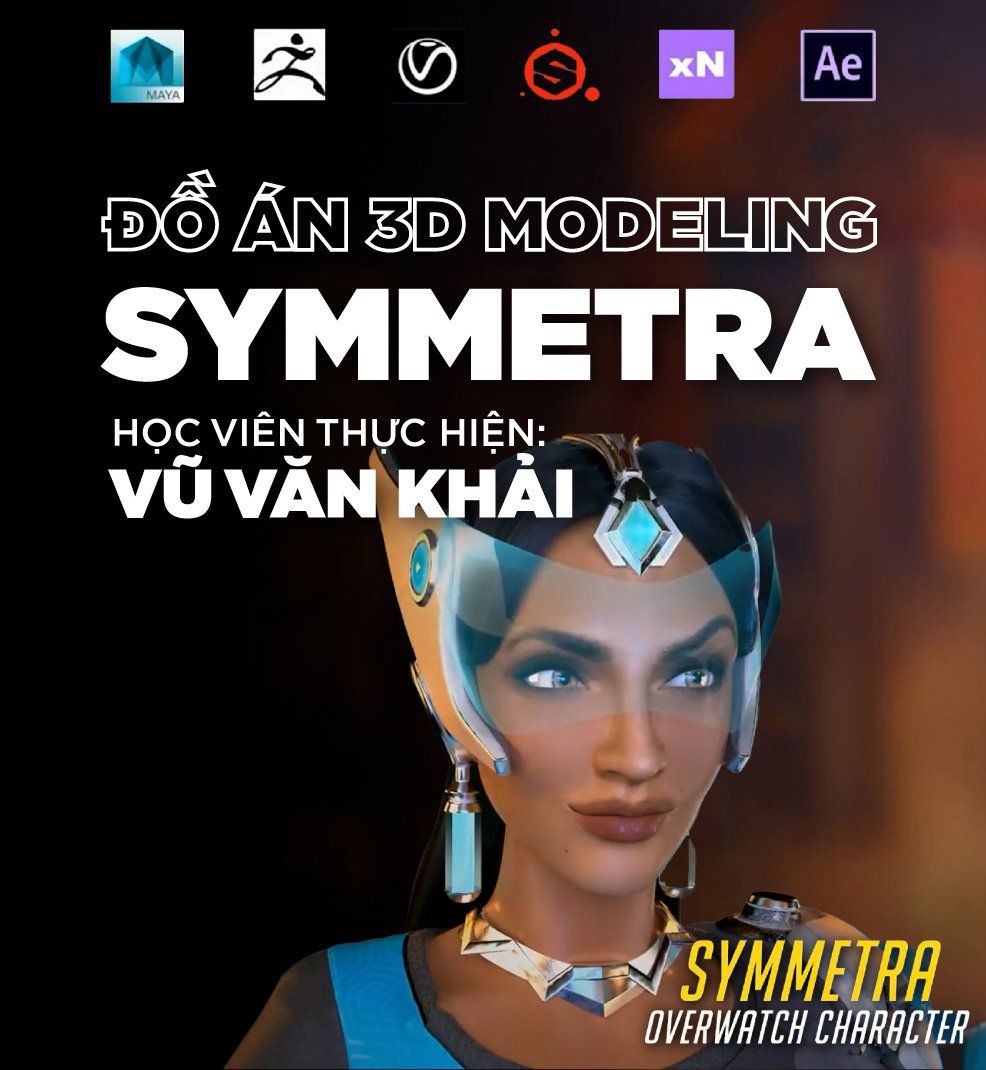 Đồ án thiết kế 3D Modeling nhân vật game SYMMETRA