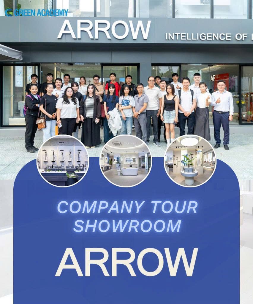 Học viên Green trải nghiệm thực tế tại showroom Arrow