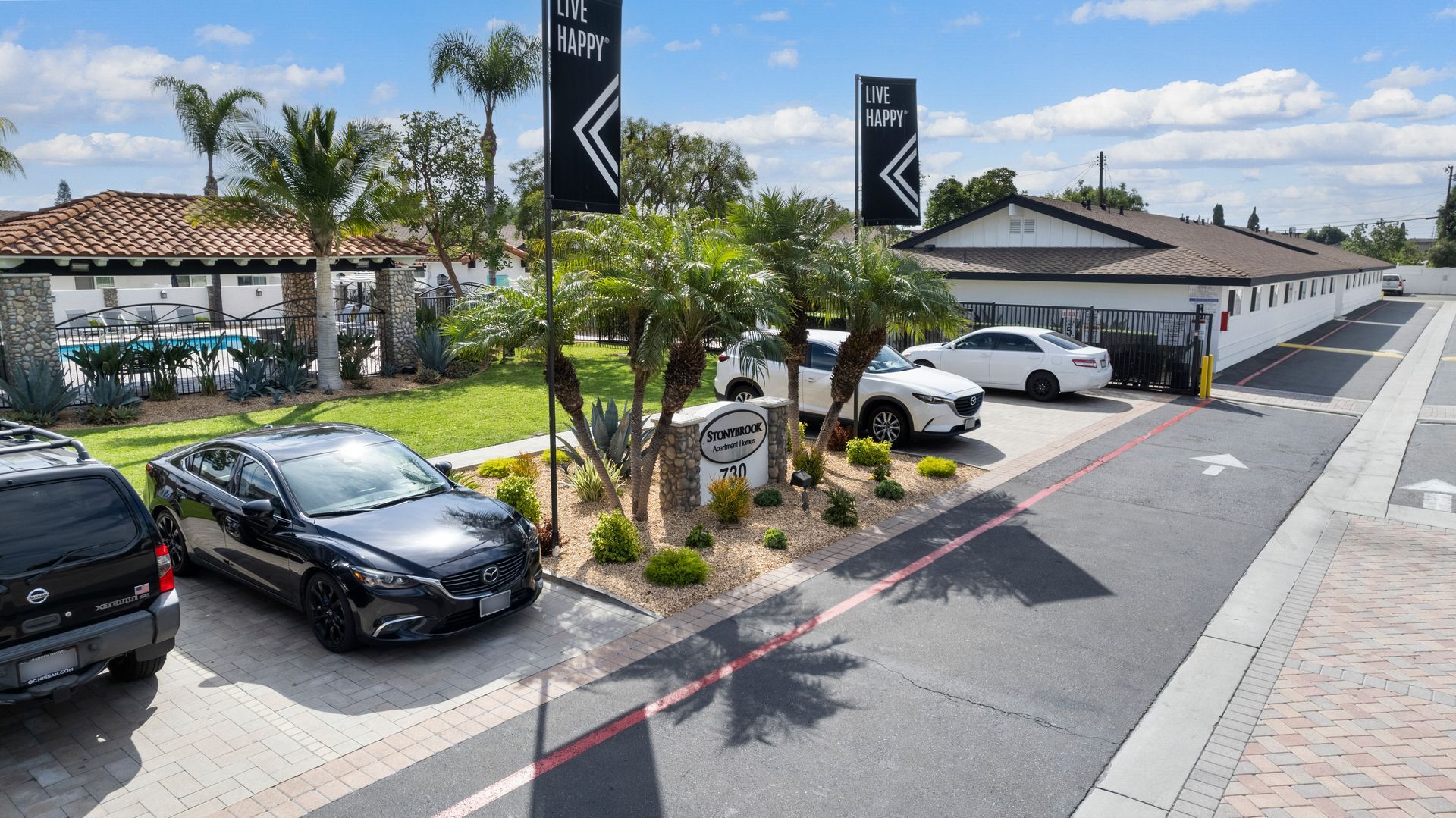 front entry from above