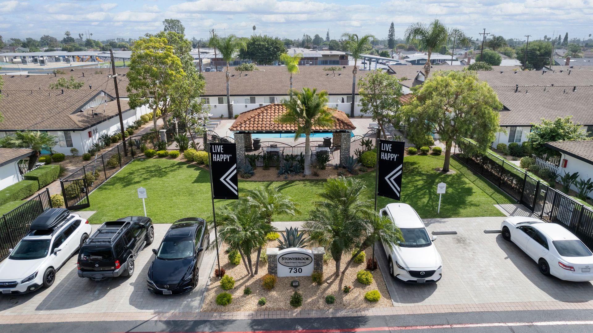 front entry from above