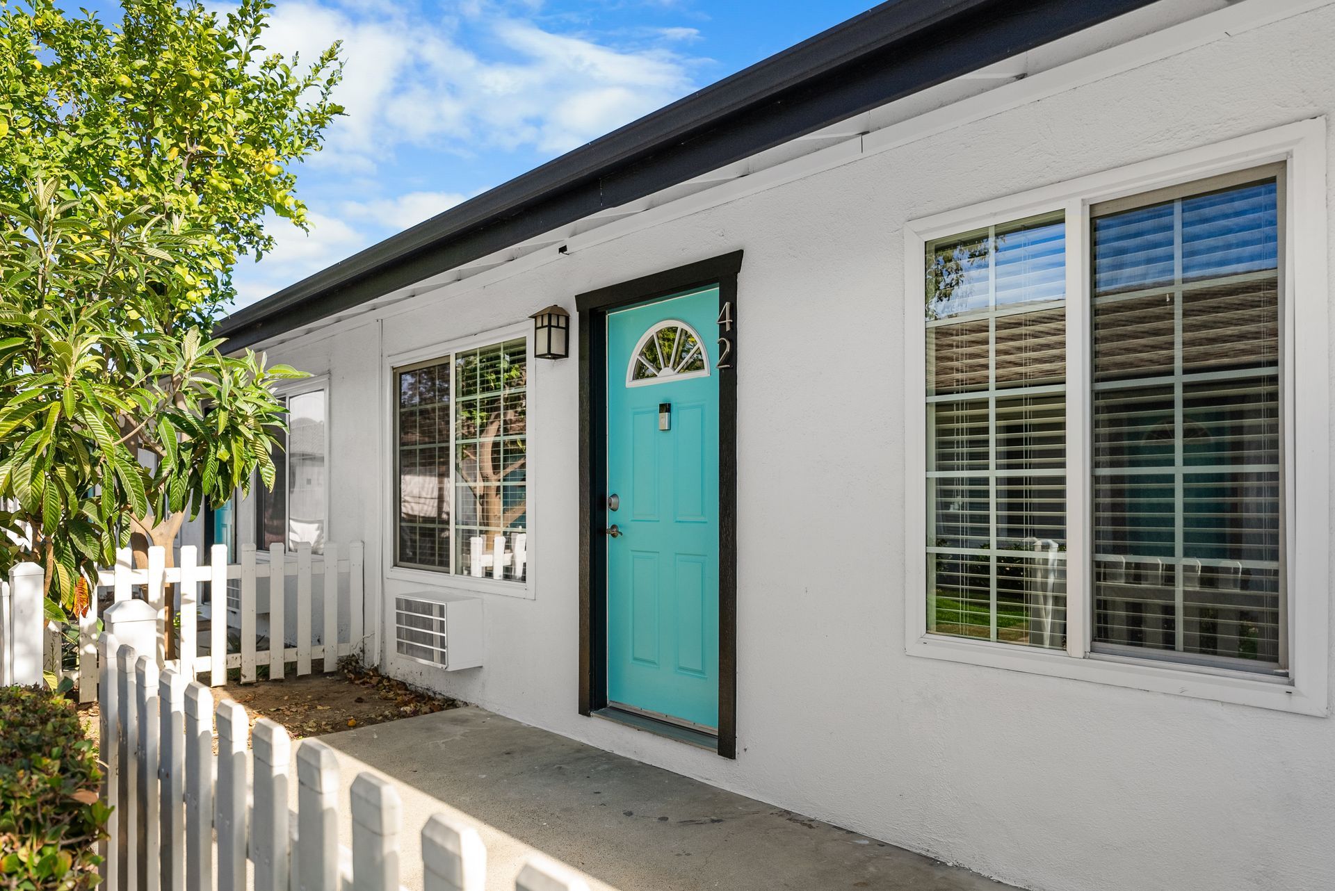 door and front patio