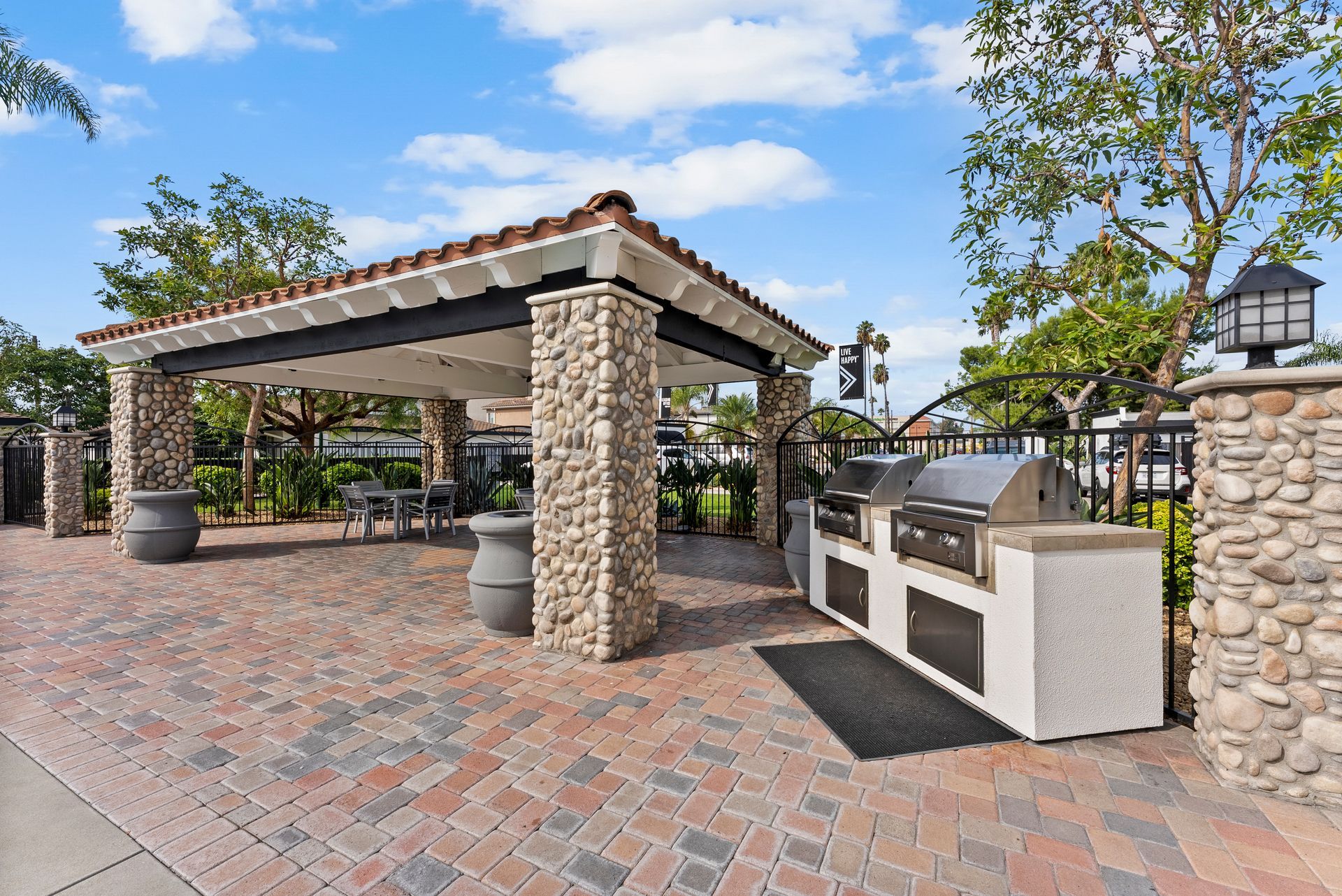 gazebo and bbq grills