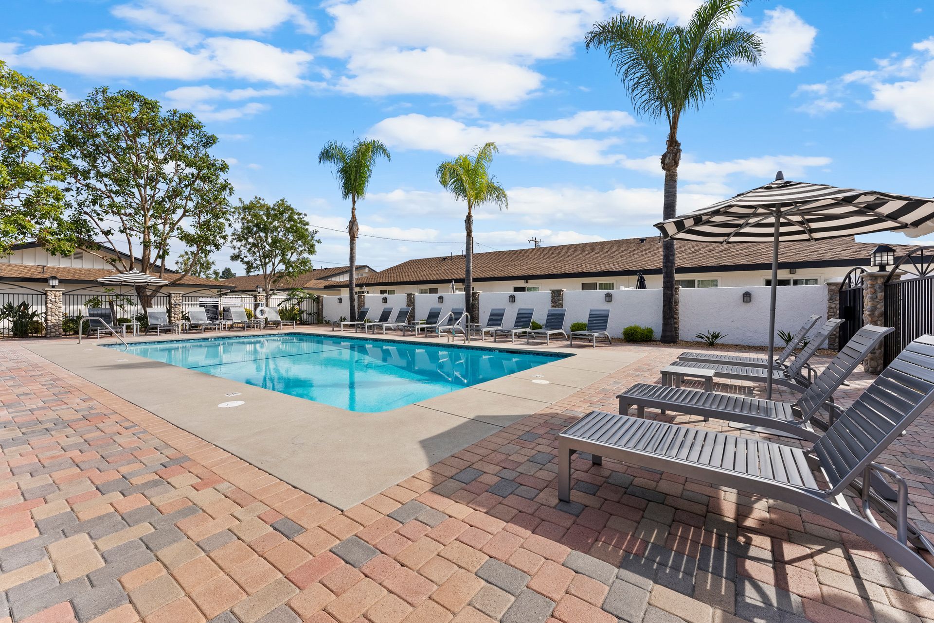 pool and lounge chairs