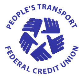 The logo for the people 's transport federal credit union