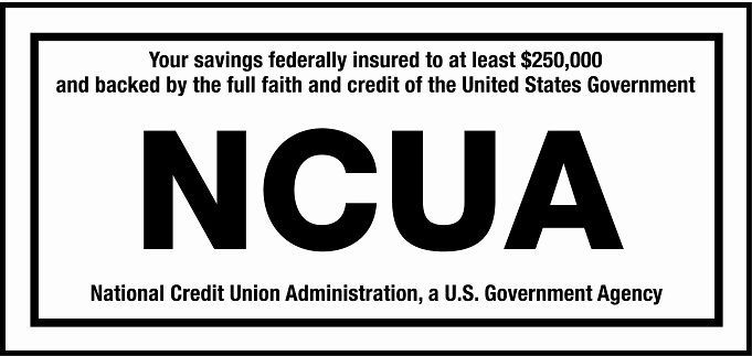 A black and white sign that says ncua on it