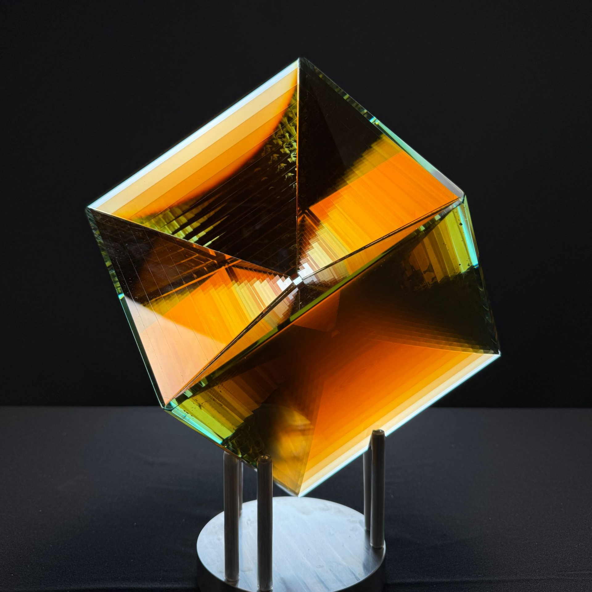 Gold Tesseract made by Jacob Barfield