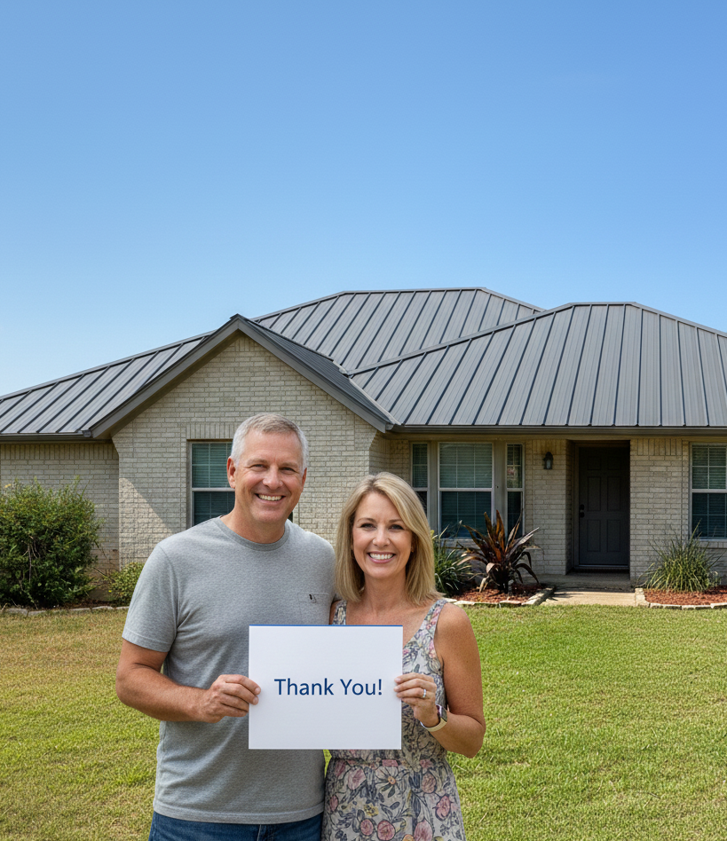 Cedar Park homeowners happy with new residential metal roofing
