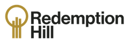 A logo for a company called redemption hill