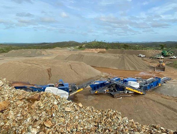 Large Equipment Operating on the Site — The Caves Quarry  in The Caves, QLD