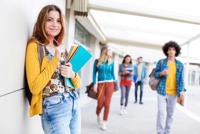 Teenagers friends friendship students concept 
