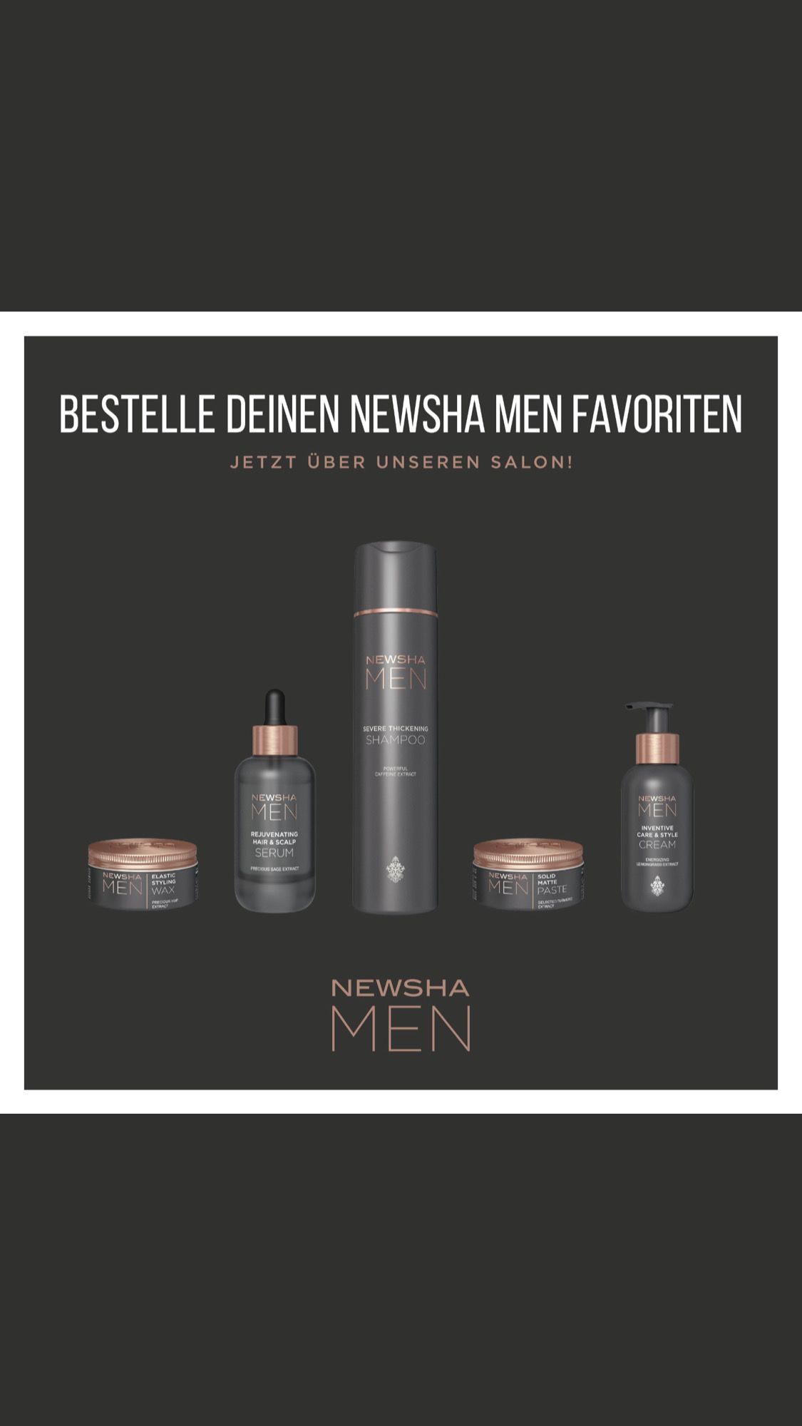 Ein schwarzes Poster mit einem Haufen Flaschen darauf