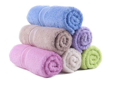 asciugamani di vari colori