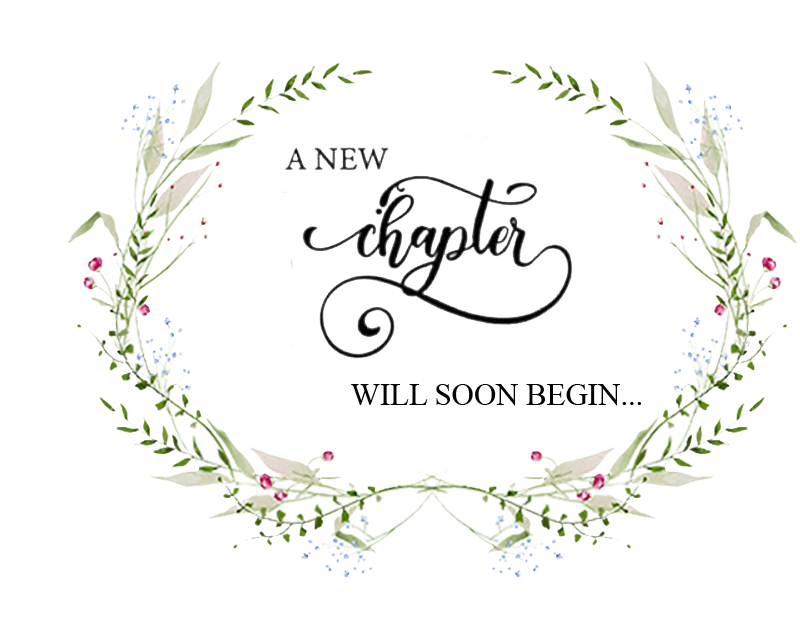 A new chapter will soon begin with a floral wreath around it.