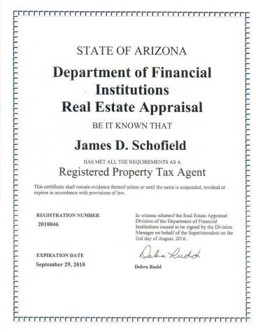 Registered Property Tax Agent - Commercial Appraisals in Phoenix, AZ