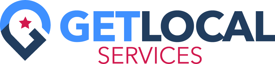 A logo for a company called get local services