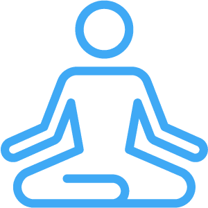 meditating person icon