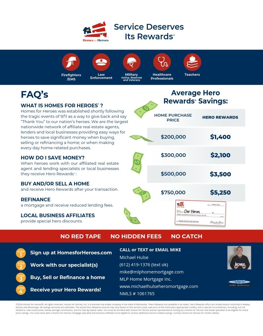 homes for heroes informational flyer