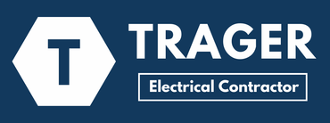 A logo for a company called trager electrical contractor