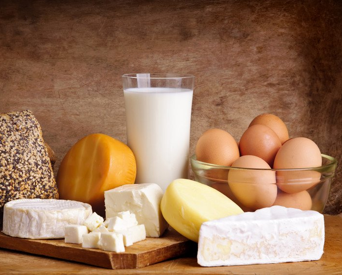 Cheese, Eggs & Milk Platter