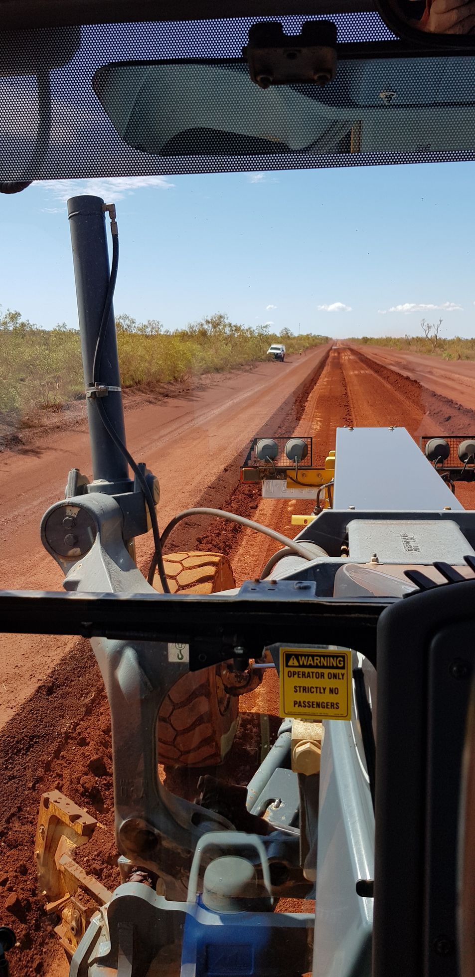 Road maintenance grading