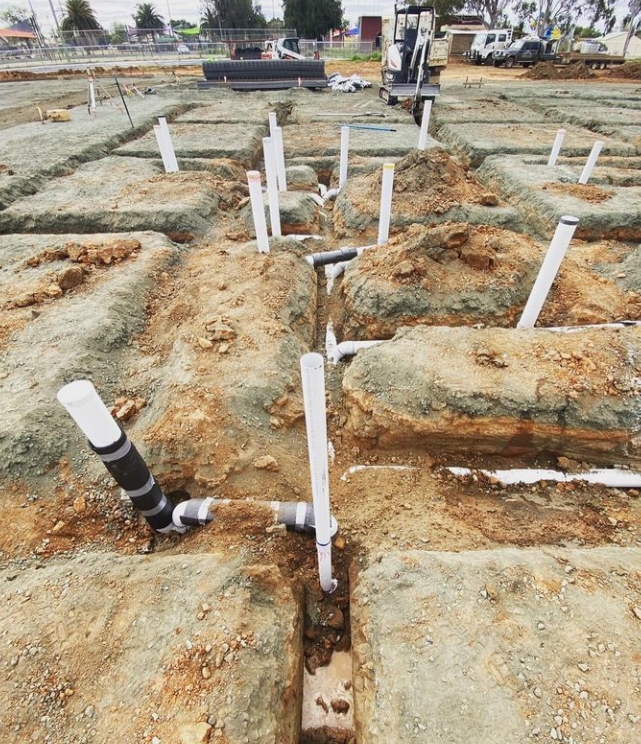Pre Build of House Plumbing — Mainline Plumbing & Civil Pty Ltd In Dubbo, NSW
