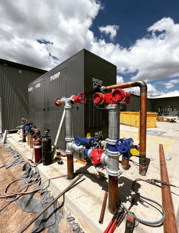 Plumbing on commercial machine — Mainline Plumbing & Civil Pty Ltd In Dubbo, NSW