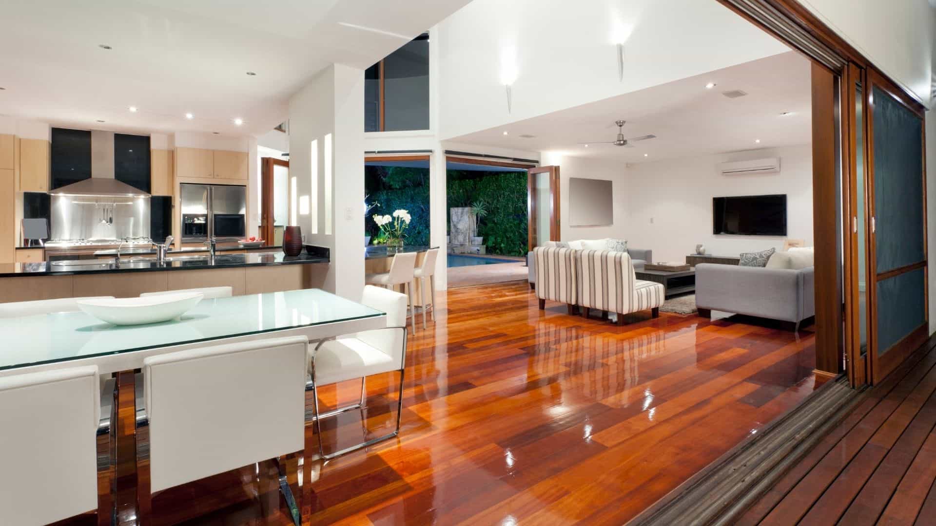 modern home living room area