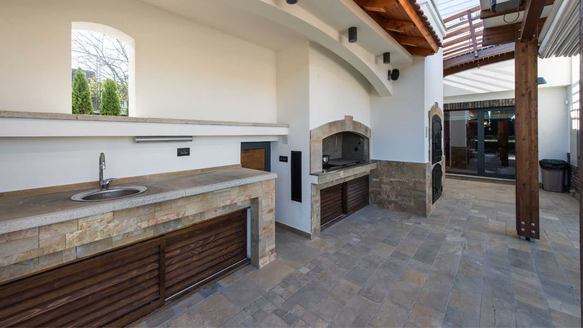 Outdoor kitchen modern design