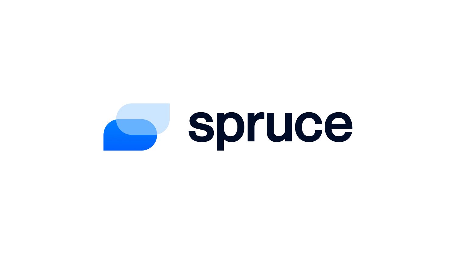 The spruce logo is a blue and black logo with a blue s on a white background.