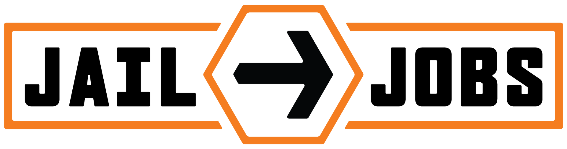 A black and orange logo for Jail to Jobs.