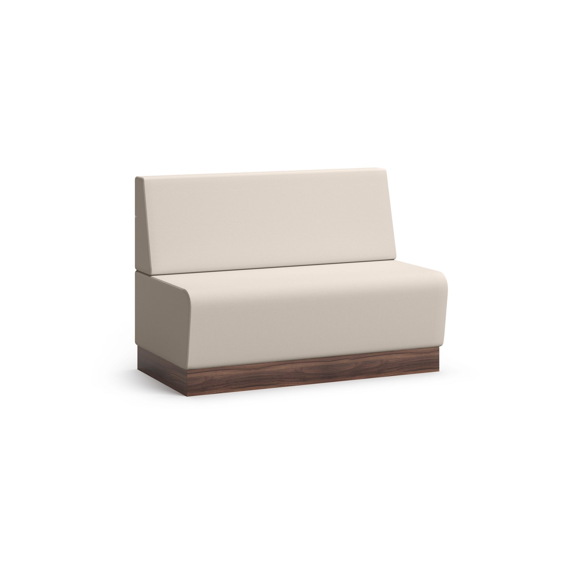 Three seat bench with back