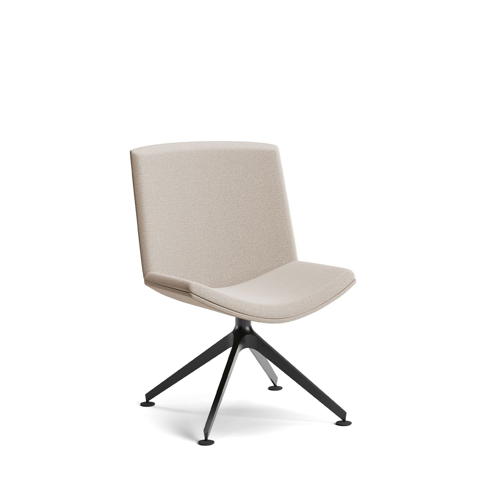 Mid back chair with four star base