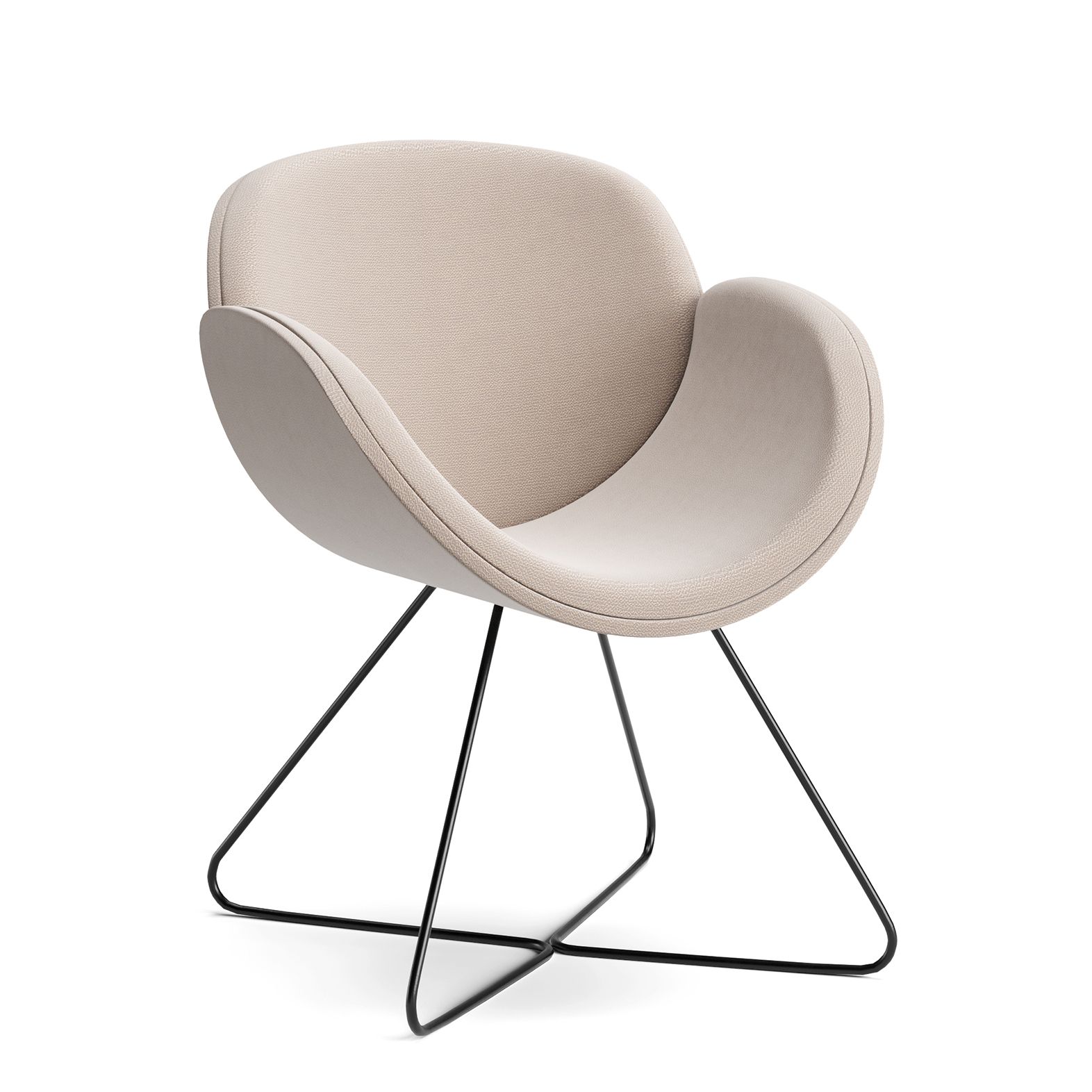 Chair with wire base